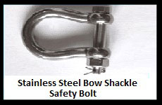 Stainless Steel Bow Shackle – Safety Bolt